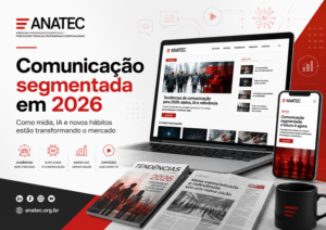 Comunicação segmentada em 2026 com mídia digital, inteligência artificial e mercado editorial